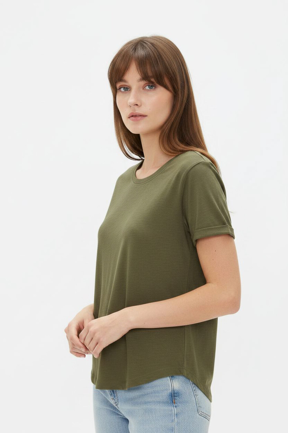 Remera Cordata Verde Oliva Oscuro