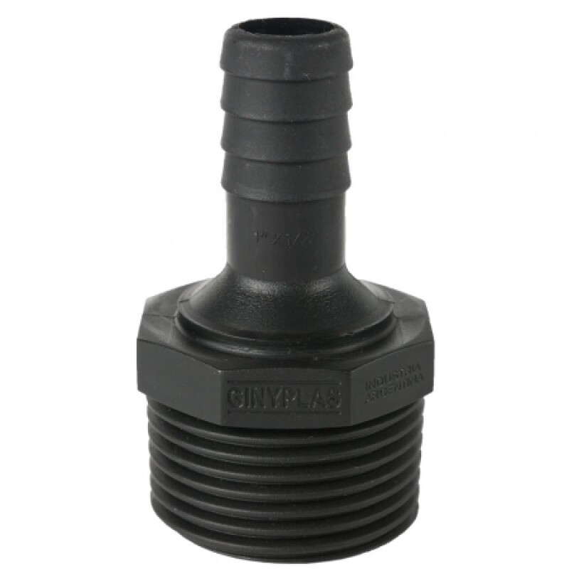 GINYPLAS ESPIGA RIEGO ROSCA MACHO REDUCCIÓN 3/4 x RM 1/2 PUL Ginyplas Espiga Riego Rosca Macho Reducción 3/4 X Rm 1/2 Pul
