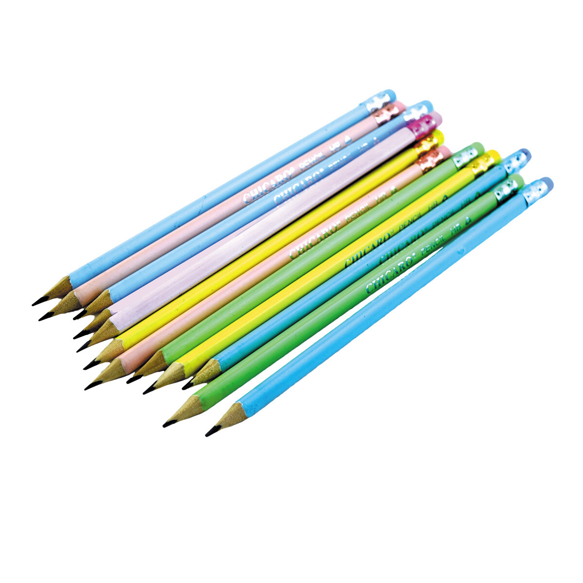 LAPICES ESCRIBIR X12PCS HB COLORES PASTEL 