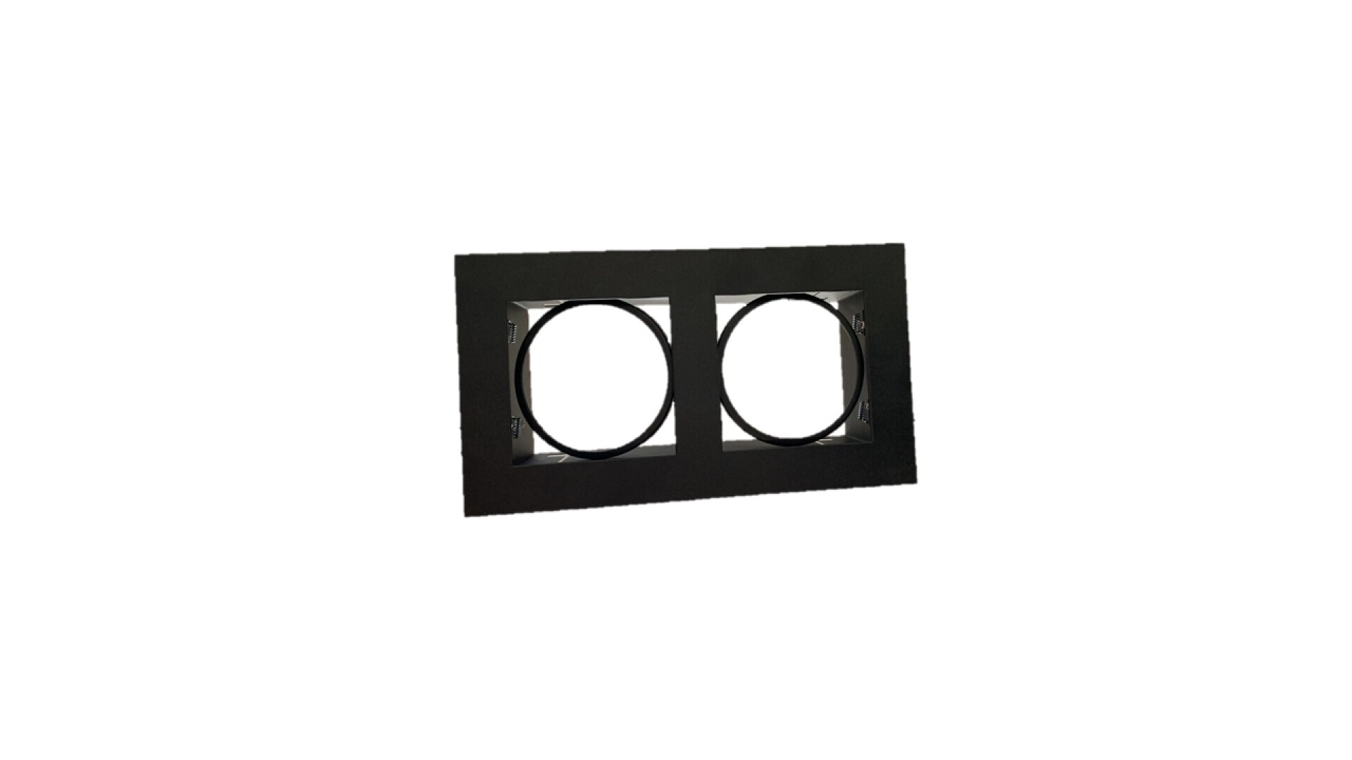 SPOT EMB 2 LUCES ''TETRIS'' NEGRO AR111 18X33 