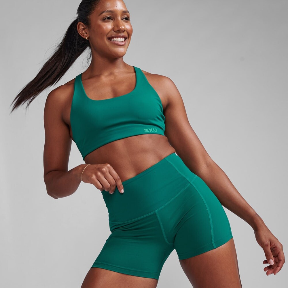 Polo Training Form Soft Touch Hi-Rise Comp Mujer Green/green