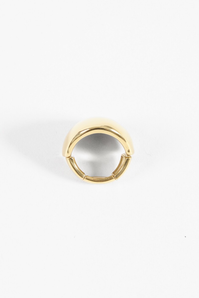 Anillo balloon acero dorado