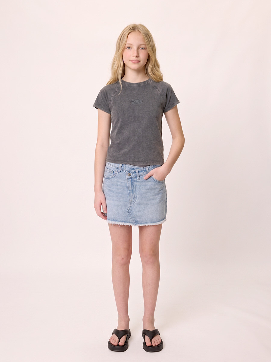 T-SHIRT M/C TISMA TEEN DIXIE Gris