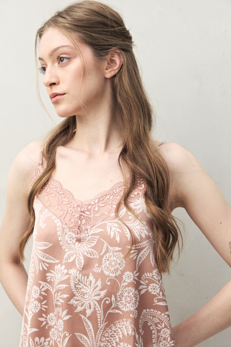 TOP TERESA PRINTED Tostado