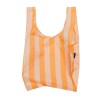 Bolsa Re-utilizable de Nylon Reciclado, Impermeable Tangerine Wide Stripe