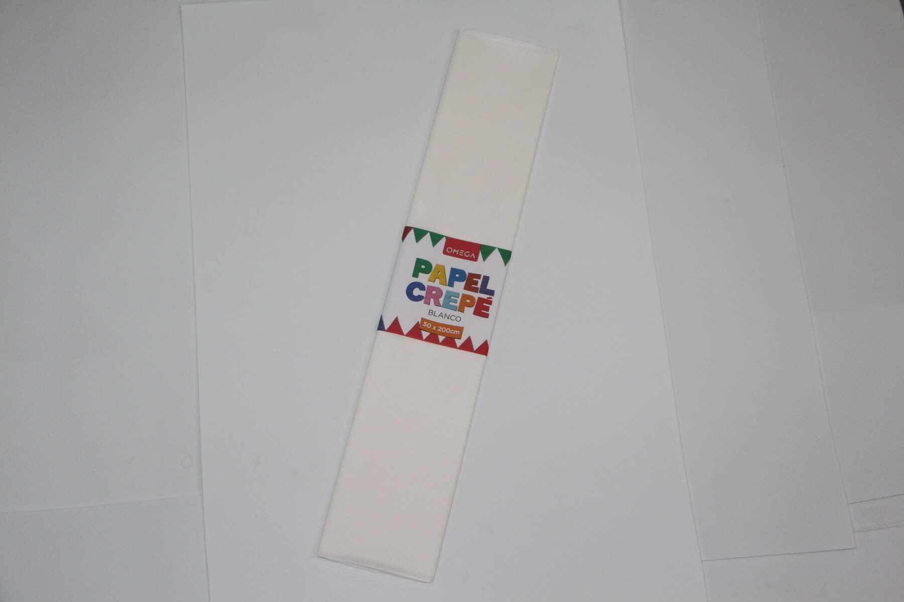 PAPEL CREPE 2MTS.X0.50 - COLOR BLANCO 