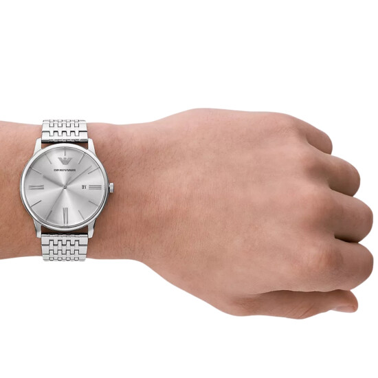 Reloj EMPORIO ARMANI MINIMALIST Acero Plateado Esfera 42mm 0