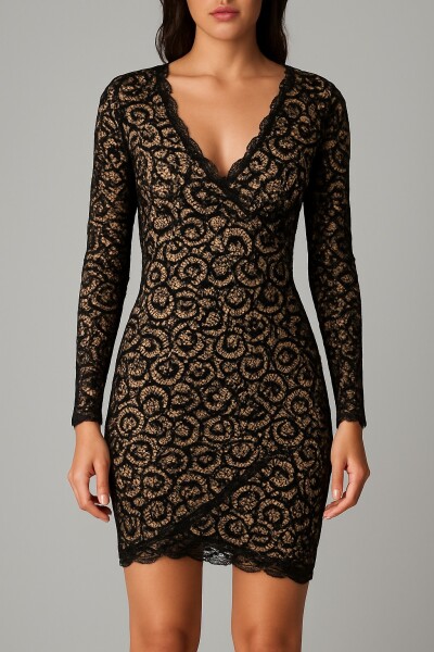 Vestido Lace Beige