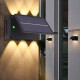 Foco led panel solar con sensor NEGRO