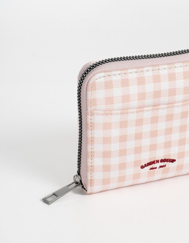 Billetera Billetera Cuerina Vichy - Estampado Geometrico