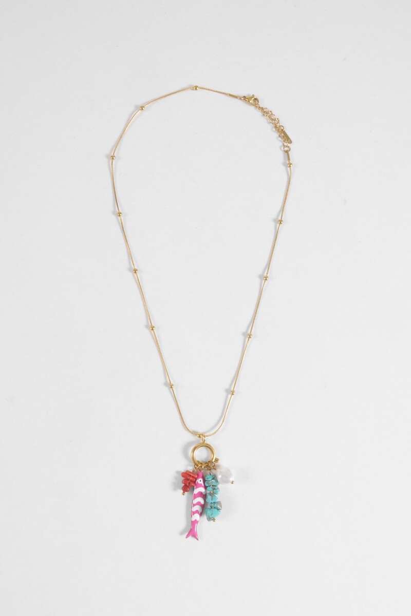 Collar acero pez dorado