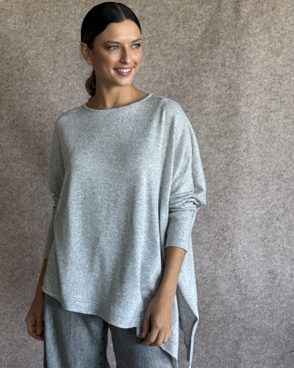 Remerón Sara - Lanilla gris melange 