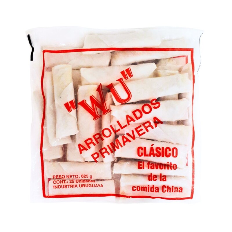 Arrollados Primavera Jamón Wu - 25 ud. - 625 g Arrollados Primavera Jamón Wu - 25 ud. - 625 g