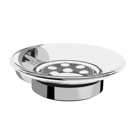 JABONERA METAL LILO CROMO ACABADO MATE PARA BAÑO CROMO