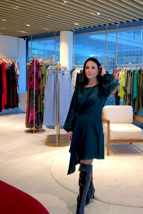 Vestido corto Carol Verde