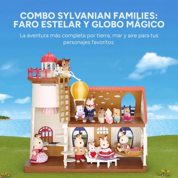 Sylvanian Families Casa Muñeco Faro Luz Bici Globo Aero Sylvanian Families Casa Muñeco Faro Luz Bici Globo Aero