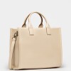 Cartera de mano Capri en cuero vegetal liso Cotton