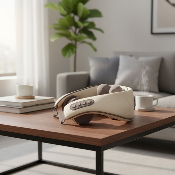 Masajeador Multimodo Cuello Espalda Hombro Electrico Color Beige