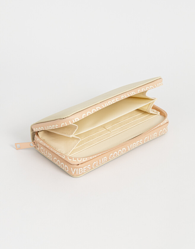 Ficheros Clasico Billeteras Fichero Doble Compartimiento - Blanco Crudo