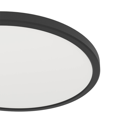 Plafón negro IP44 LED 13,9W 3 tonos Ø30cm ROVITO EG3612