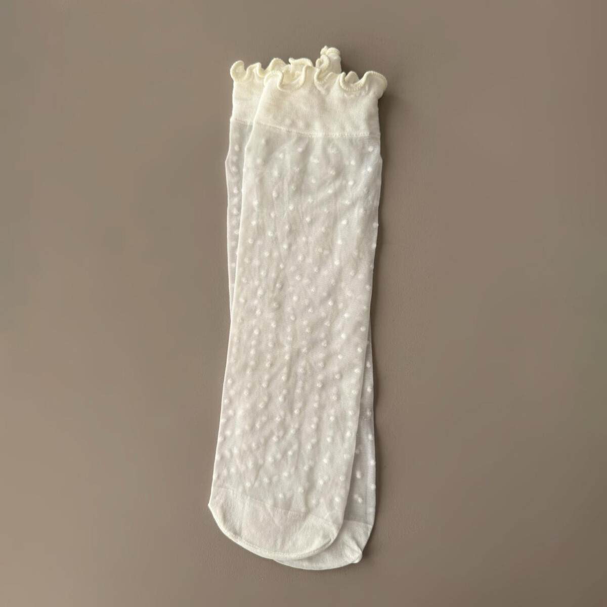 Medias Plumeti De Seda - Marfil 