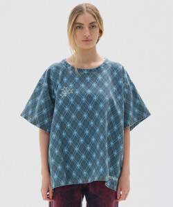 T-shirt Row Print Blue