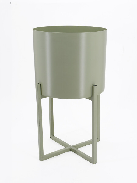 MACETA DECORATIVA GRIS