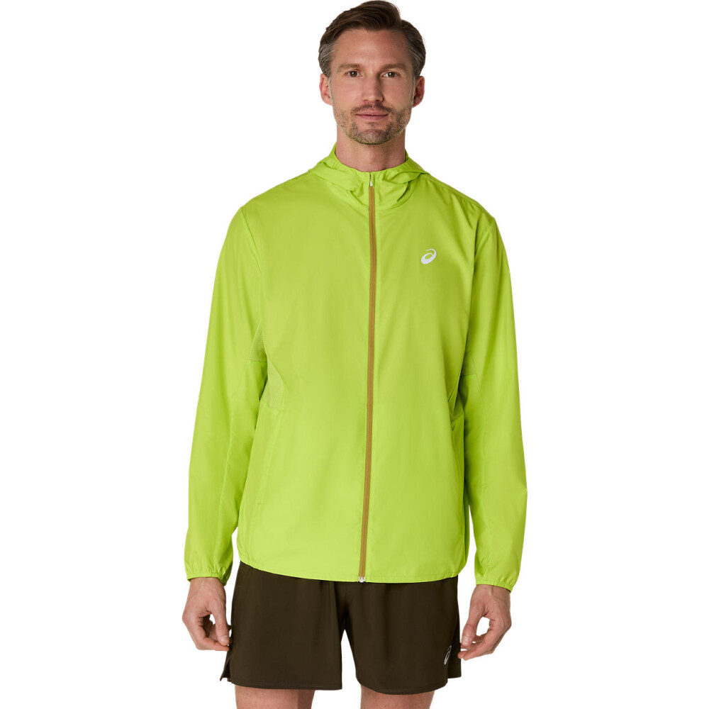 Casaca Running Silver Hombre Neon Lime