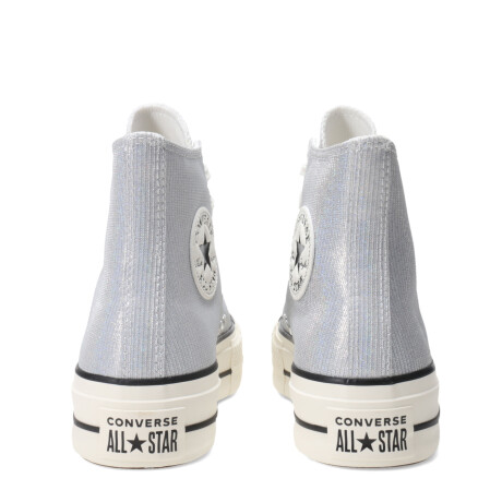 Championes de Mujer Converse Ctas Lift Hi Blanco - Plateado