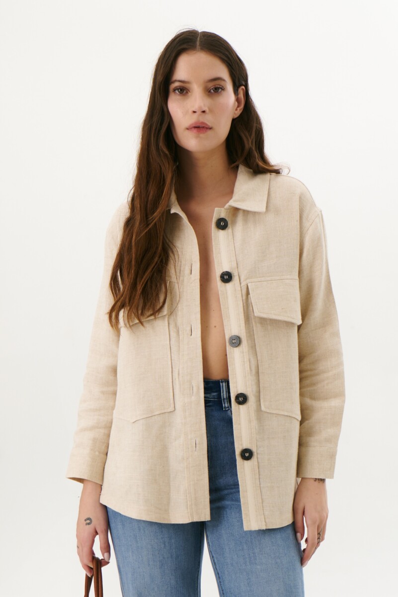 SOBRECAMISA MOLY - NATURAL 