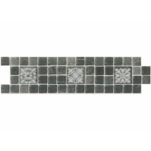 GUARDA DECORADA TIPO SIN FIN MEDIDA 6.5X25 COLOR GRIS 000