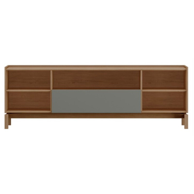 Rack Estante Barcelona – 2 Puertas y 1 Cajón Color Tauari / Concret Rack Estante Barcelona – 2 Puertas y 1 Cajón Color Tauari / Concret