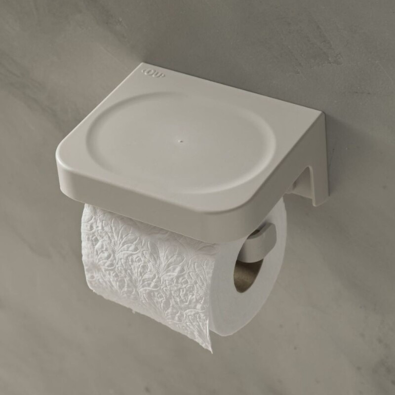PPE100 Porta Rollo Papel Higiénico Con Adhesivo Eleve Ou - Blanco