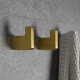 GRIFERIA SOPORTE COLGADOR DORADO MATE LINEA PREMIUM DORADO-BRUSHED GOLD