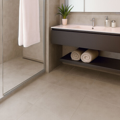 PORCELANATO CUADRADO MATE GRIS CEMENTO RECTIFICADO 53.4X53.4 GAMAS DE GRIS