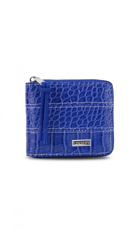 BILLETERA CANDELA CROCO AZUL ROYAL