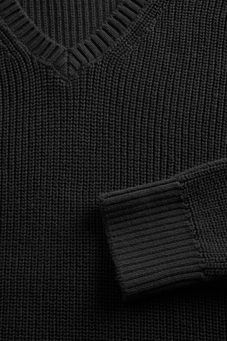 Buzo Cuello V Rib Hombre Moonless Night
