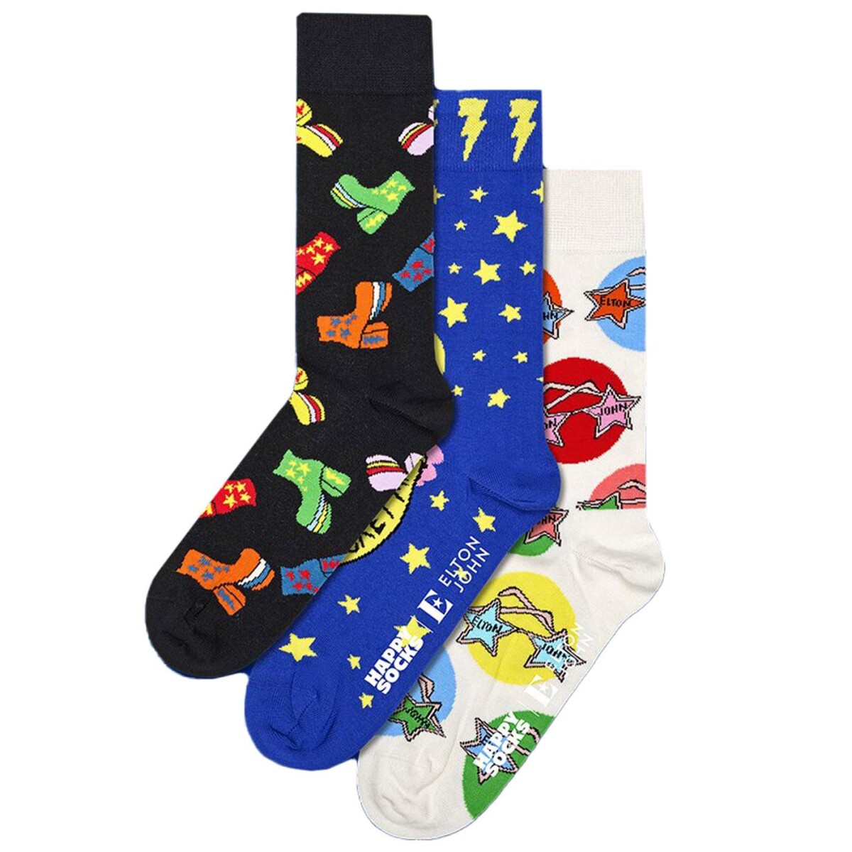 Happy Socks Pack 3 Medias Regalo - Elton John 