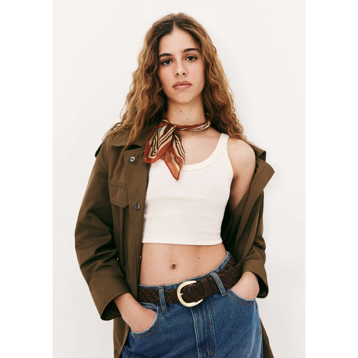 BLUSA SM FEM - BEGE MESCLA 