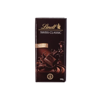 CHOCOLATE LINDT SWISS DARK 100 GRS Chocolate Lindt Swiss Dark