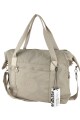 Bolso grande en tafeta amasada Beige