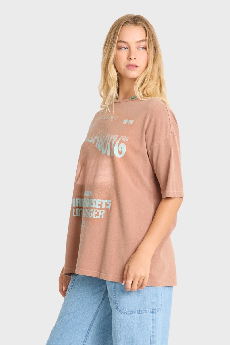 REMERA TAKE A TOUR SS TEE H-marron