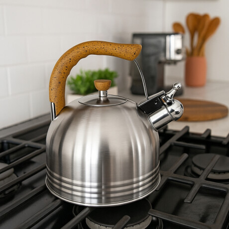 Caldera inox con silbato 2 lts. Caldera inox con silbato 2 lts.