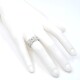 Anillo calado en oro 18k blanco con brillantes Anillo calado en oro 18k blanco con brillantes