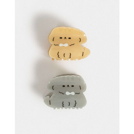 Set De Broches Animalitos Combinacion Bicolor