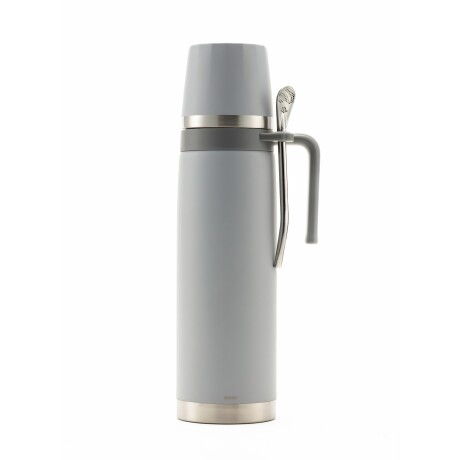 Termo Comet tapa mate Capri 1 Lt + bombilla Gris