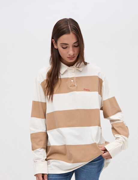 Remera polo New chicago Off white