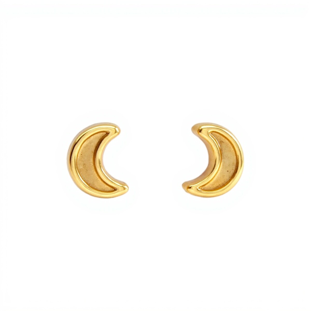 Caravanas oro Luna- Oro bajo - Sin piedra- CA8029 - sinpiedra 