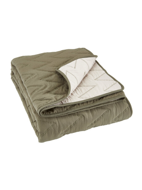 Manta throw acolchada GULSTARR 130x180 verde Manta throw acolchada GULSTARR 130x180 verde