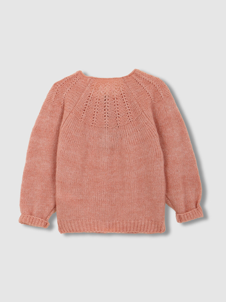 Chaqueta Punto Especial Rosa